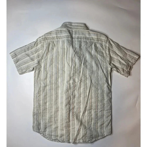 Ezekiel Utah Mens Size Large Striped Shirt Button Up Cotton Lightweight Shirt - Picture 8 of 9